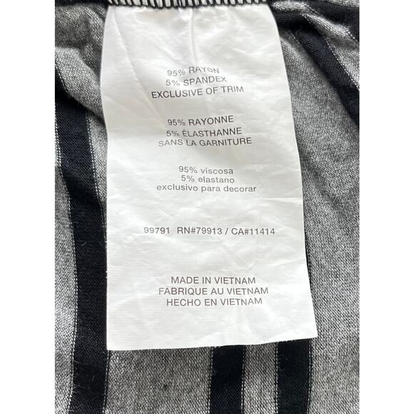 JESSICA SIMPSON MATERNITY DRRESS, WOMENS, SP, GREY WITH BLACK HORIZONTAL STRIPES - Picture 10 of 11